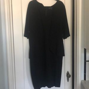 Eloquii Black Peplum Dress 22 (20W)